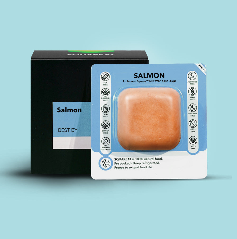 6x Salmon Squares